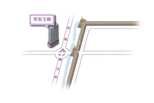 Xi'an King Dynasty Hotel Map