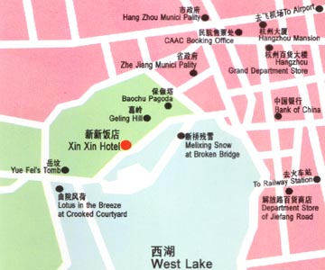 The new Hotel, Hangzhou Map