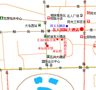 Yayuncun Hotel Map