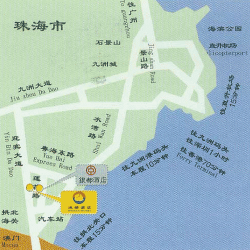 ZhuHai HongDu Hotel Map