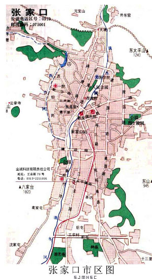 Zhangjiakou Map