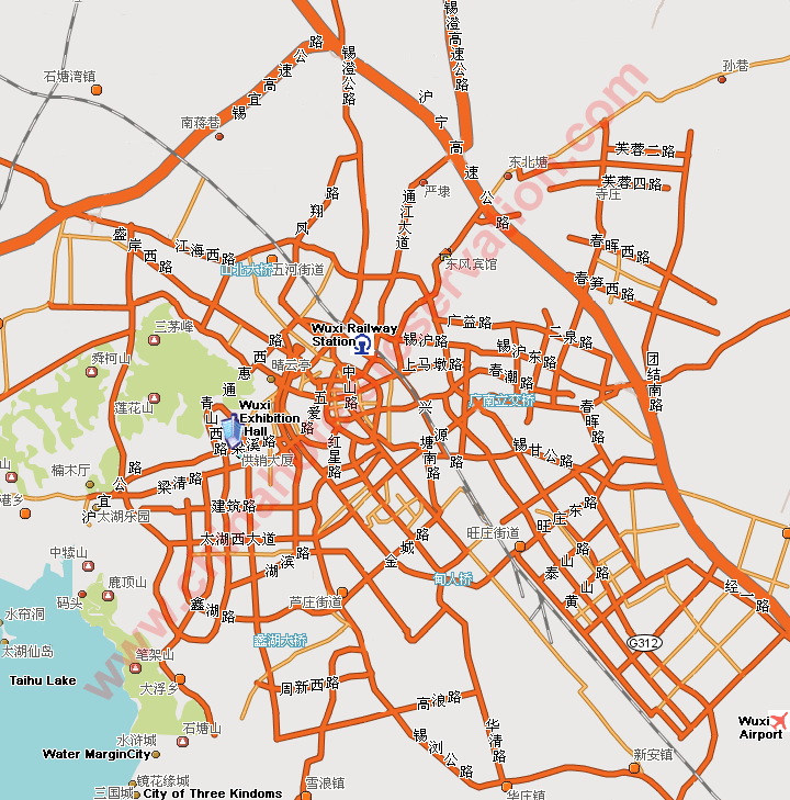 wuxi tourist map